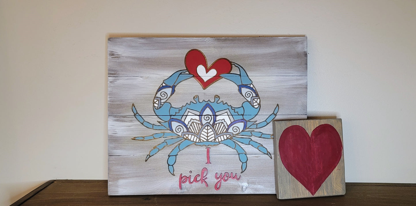 Mandala Love Crab Wood Art -Premium DiY Workshop