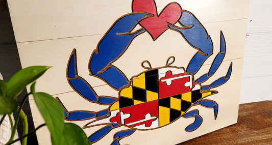 Maryland Crab Wood Art - Premium DiY Workshop