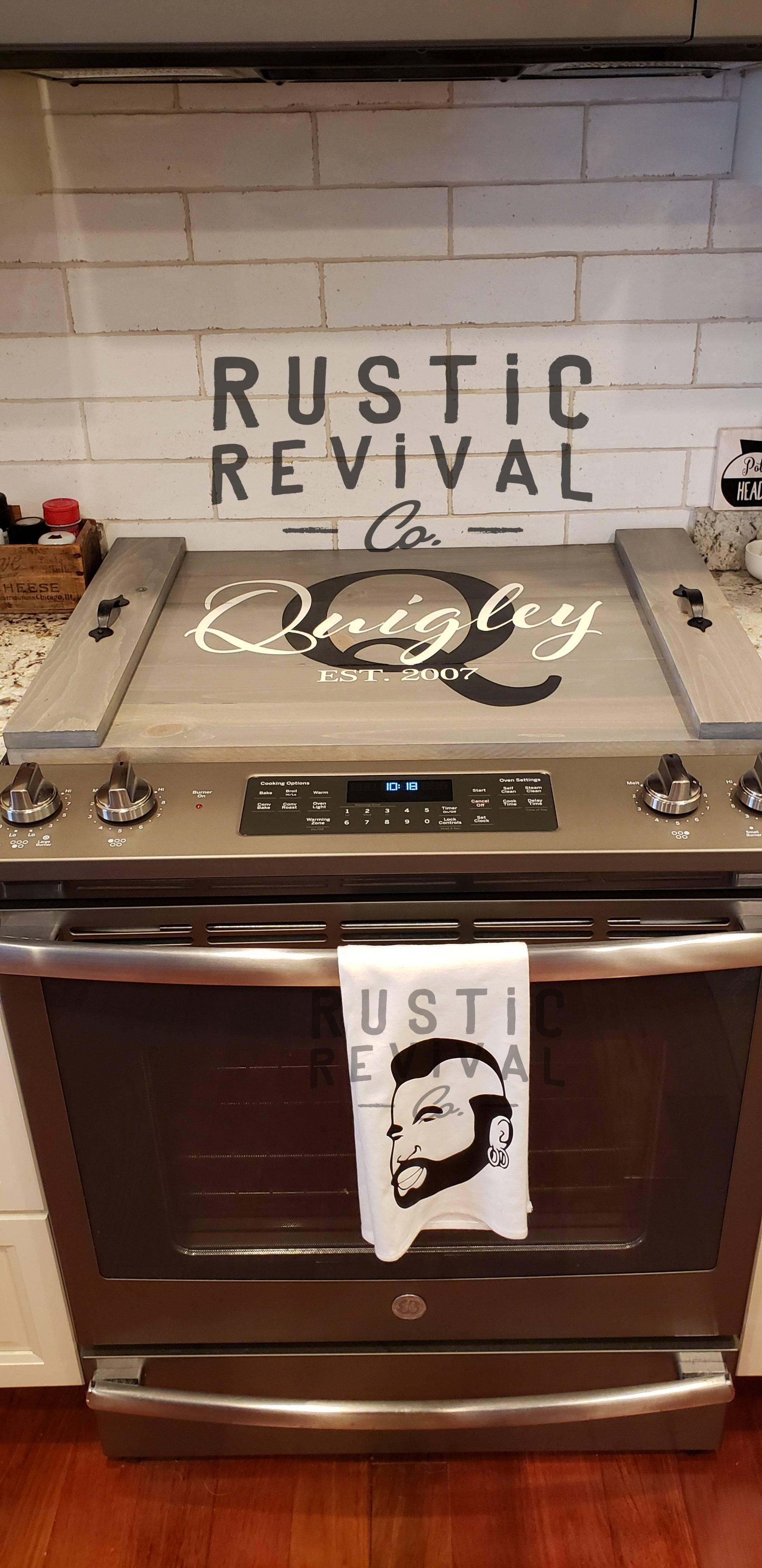 Stove top cover / Noodle Board. Custom Rustic and hotsell Personalized