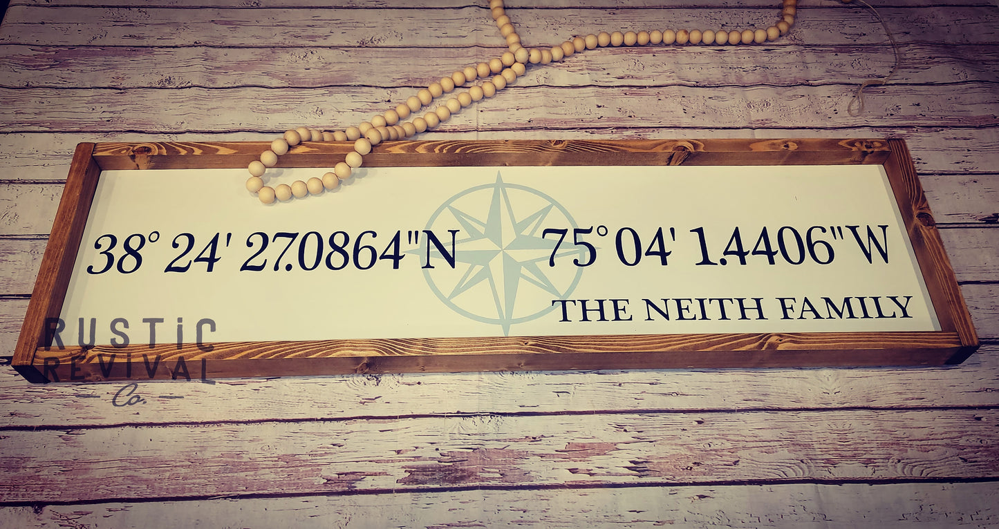 Life is Better at the BEACH House - Coordinates Sign